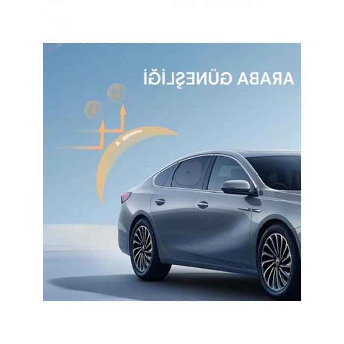 2 Adet Katlanabilir Oto Yan Cam Perdesi