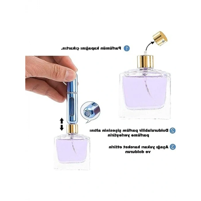 2 Adet Seyahat Tipi Doldurulabilir Mini Parfüm Şişesi