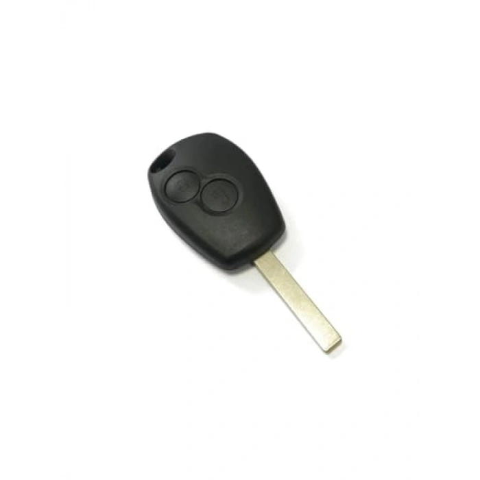 2 Butonlu Siyah Anahtar Kabı - Renault Clio 3, Kangoo 2, Master Uyumlu (2006-2012)