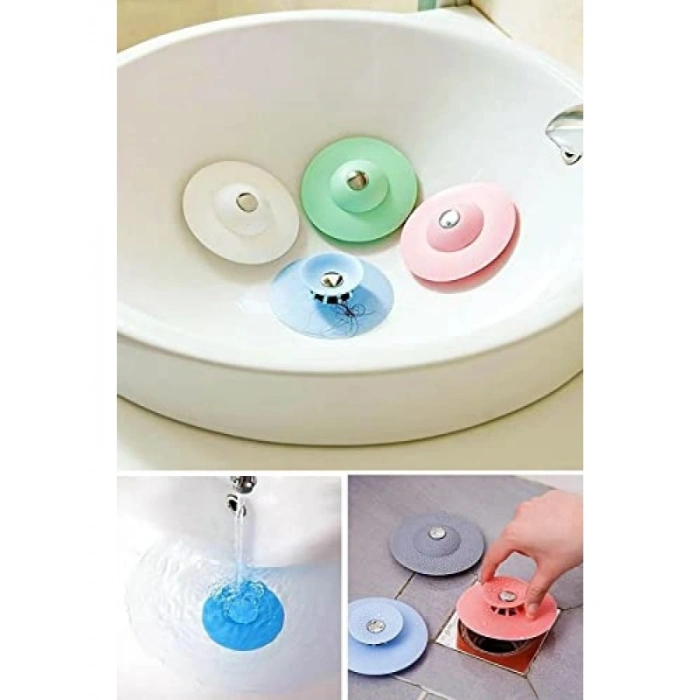 2 Kademeli Dokunmatik Silikon Lavabo Tıkacı