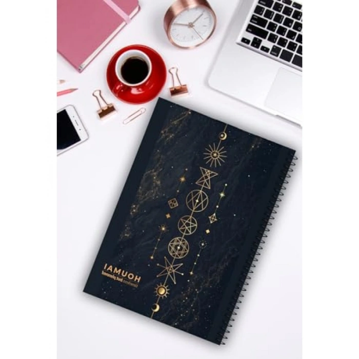 2li A5 Spiralli Çizgili Defter Seti, 96 Sayfa, Perforajlı