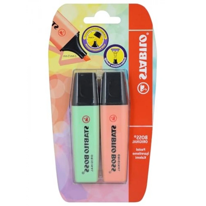 2li Blister Paket İçin Pastel Renkli İşaretleme Kalemleri