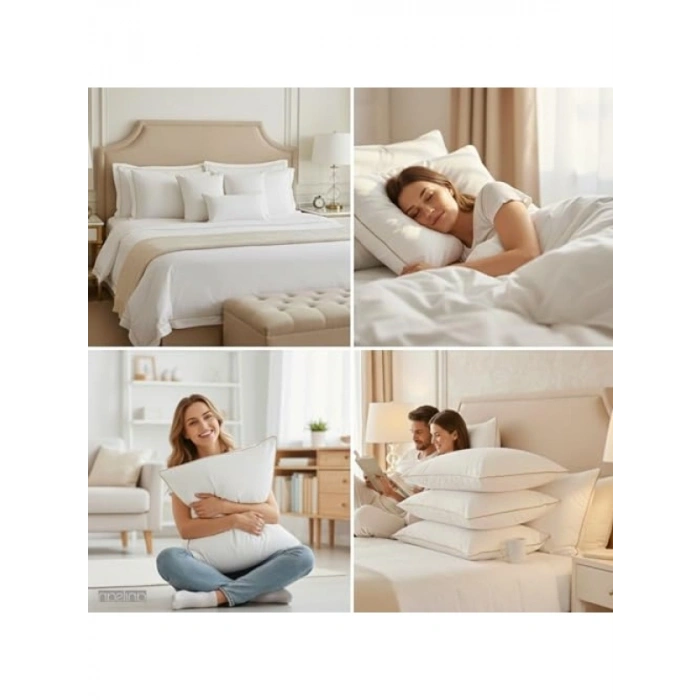 2li Nano Jel Yastık Seti - 50x70 cm, Antibakteriyel, Ortopedik