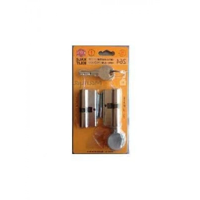 2li Set Ortak Anahtarlı Kilit Silindiri, 68 mm, Güvenli ve Dayanıklı