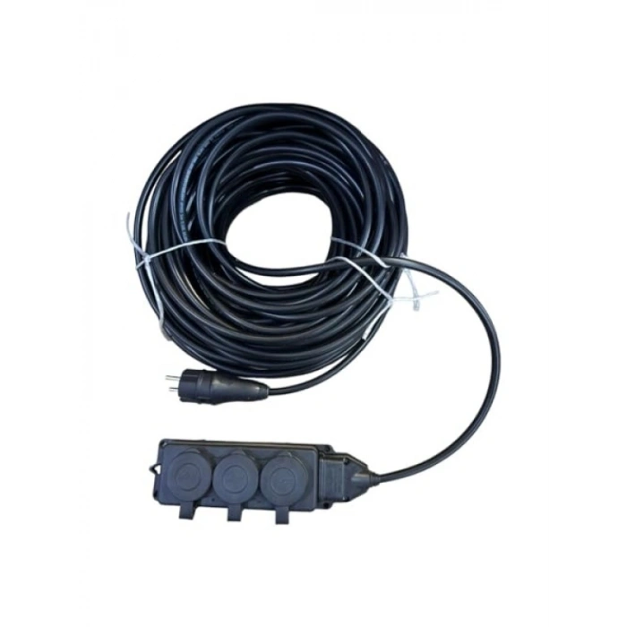 20 Metre 3 Lü Kauçuk Seyyar Uzatma Kablosu – 3x2.5 mm