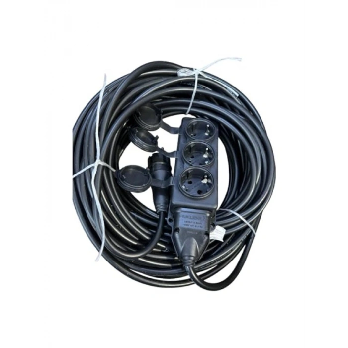 20 Metre 3 Lü Kauçuk Seyyar Uzatma Kablosu – 3x2.5 mm