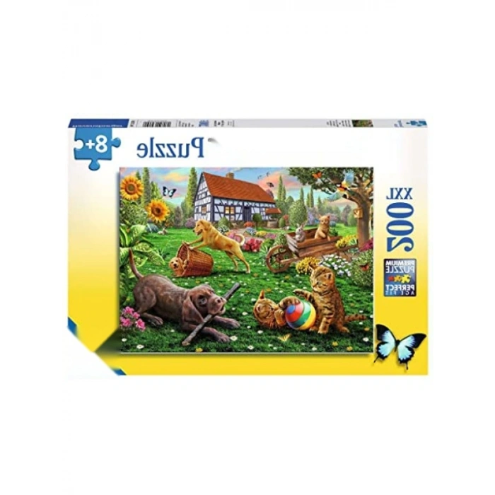 200 Parça Bahçe Temalı Puzzle Seti