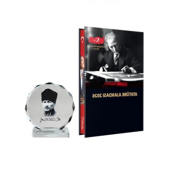 2026 Özel Tasarım Ciltli Ajanda ve Atatürk Portresi