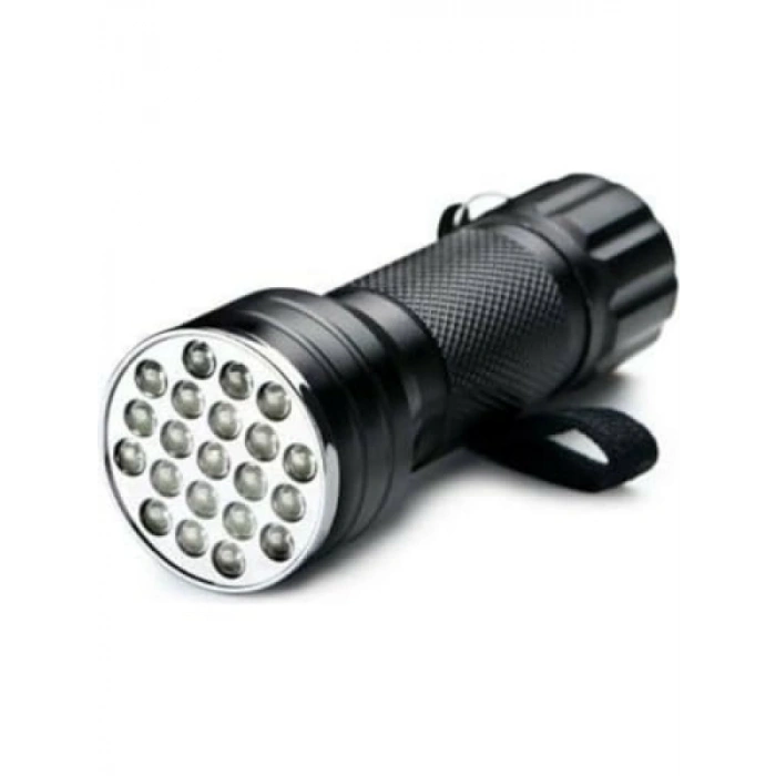 21 LED UV Işık El Feneri, Kimlik Kontrolü için