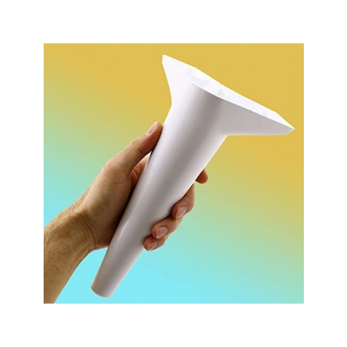 24 cm Beyaz Lüks Mobilya Koltuk Ayağı - 4 ADET