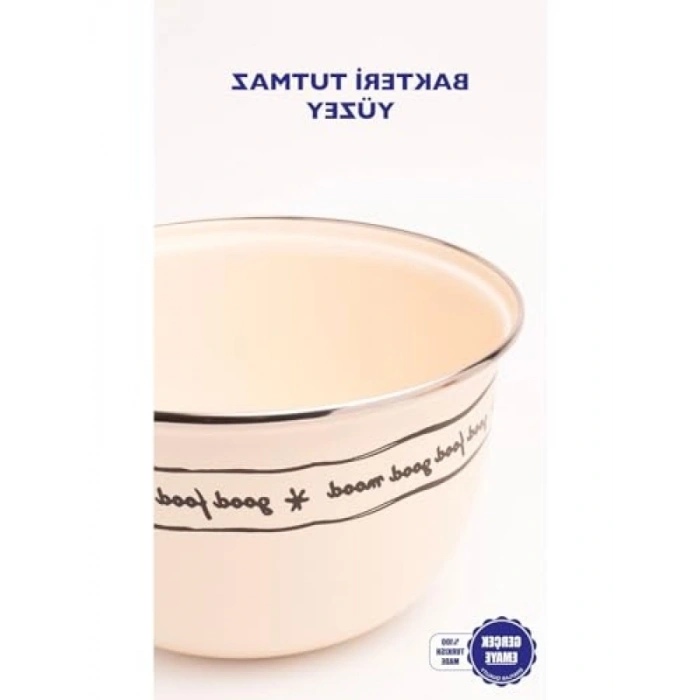 24 cm Emaye Karıştırma ve Salata Kabı (Ocağa Uygun)