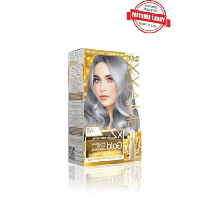 24K Altın Parçacıklı Saç Bakım Seti - 2 x 50 ml + Geliştirici