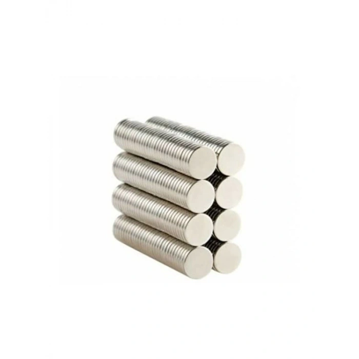 25 Adet Yuvarlak Neodyum Mıknatıs - D8x1 mm