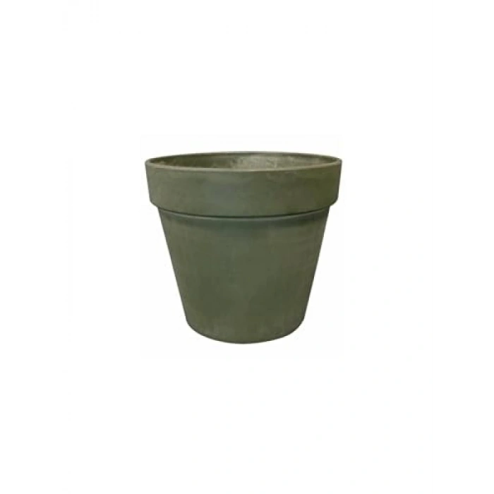 25x23 cm Gri Plastik Saksı