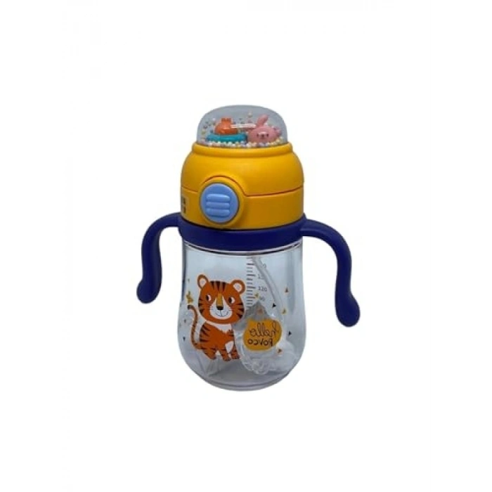 260ml Pipetli Su Matarası - Sevimli Desenler