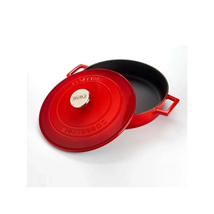 28 cm Metal Döküm Çok Amaçlı Yayvan Tencere