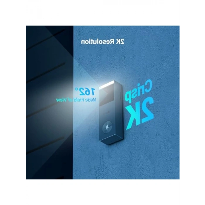 2K Video Kapı Zili Kamerası - Güneş Paneli ile Ücretsiz Kullanım