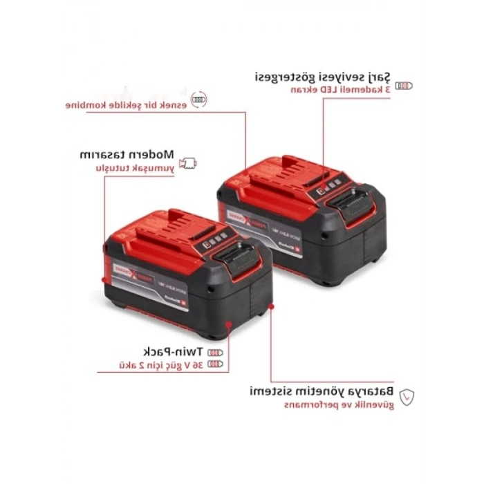 2x 18V 5,2Ah Akü, PXC Twin-Pack