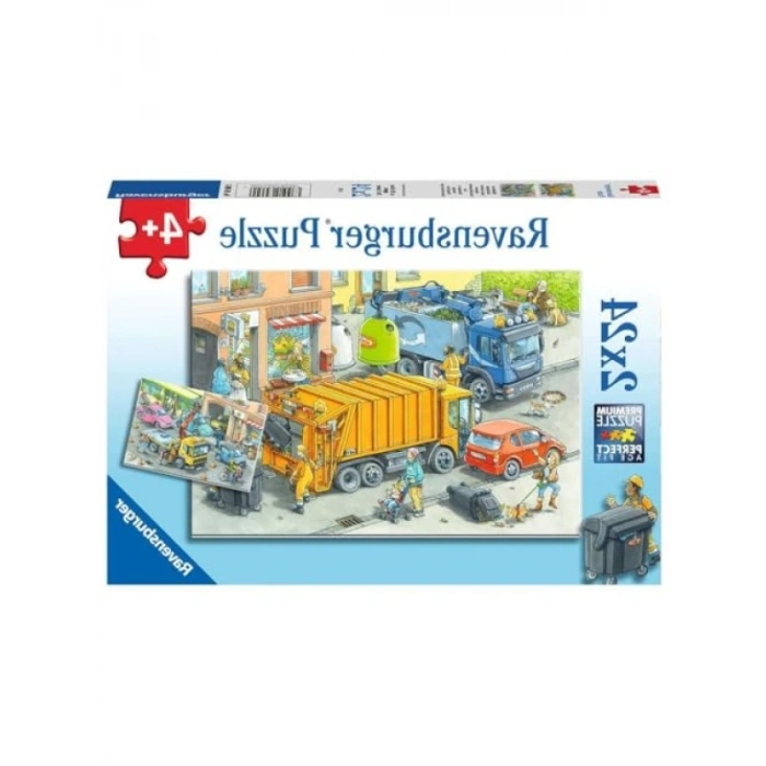 2x24 Parça Çöp Kamyonu Puzzle