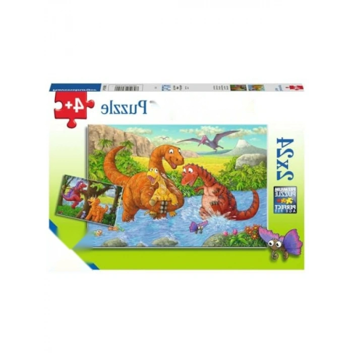 2X24 Parça Dinozor Temalı Puzzle