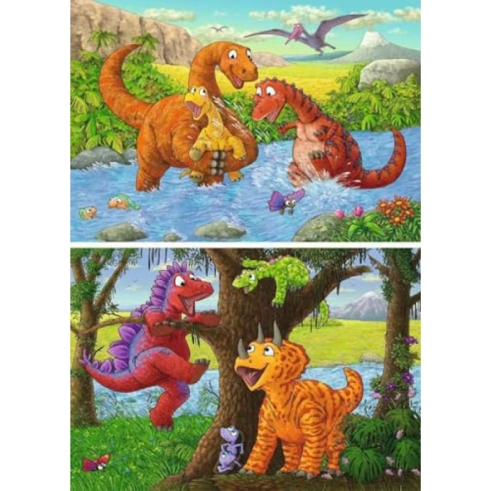 2X24 Parça Dinozor Temalı Puzzle