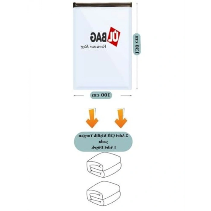 3 Adet Vakumlu Yorgan Saklama Torbası (100X130)