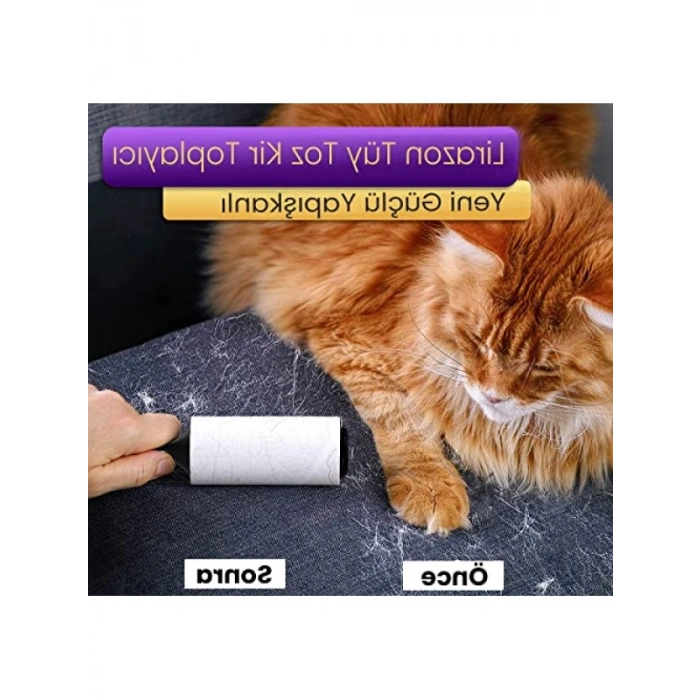 3 Adet Yapışkanlı Tüy Toplayıcı Rulo Kağıt