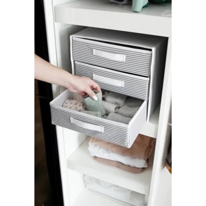 3 Bölmeli Katlanabilir Çekmece Organizer - Çok Amaçlı Düzenleyici