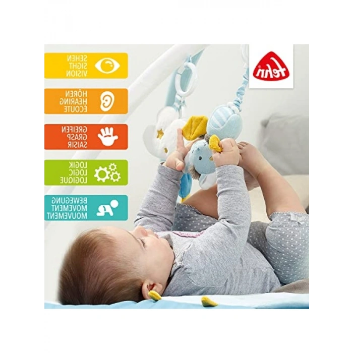 3 Boyutlu Aktivite Battaniyesi ve Oyun Matı - Mavi Kale