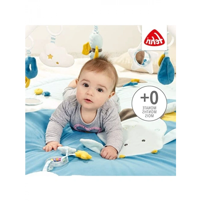 3 Boyutlu Aktivite Battaniyesi ve Oyun Matı - Mavi Kale