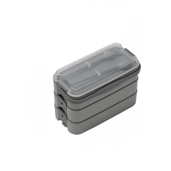 3 Katlı 6 Bölmeli BPAsız Plastik Sefer Taşıma Kutusu - 1260 ml