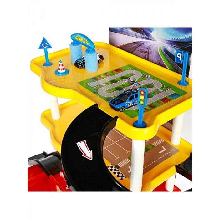 3 Katlı Oyun Garaj Seti