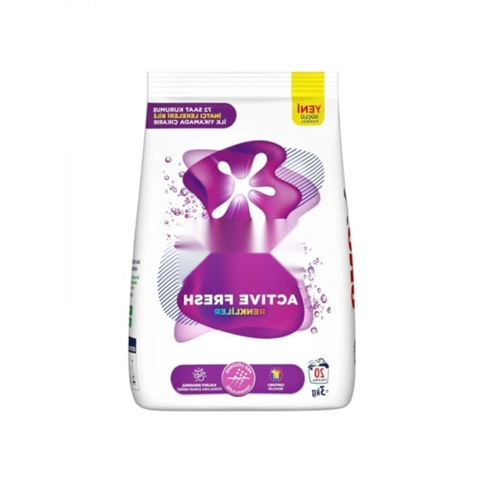 3 kg Toz Deterjan - İnatsız Lekelere Karşı Etkili