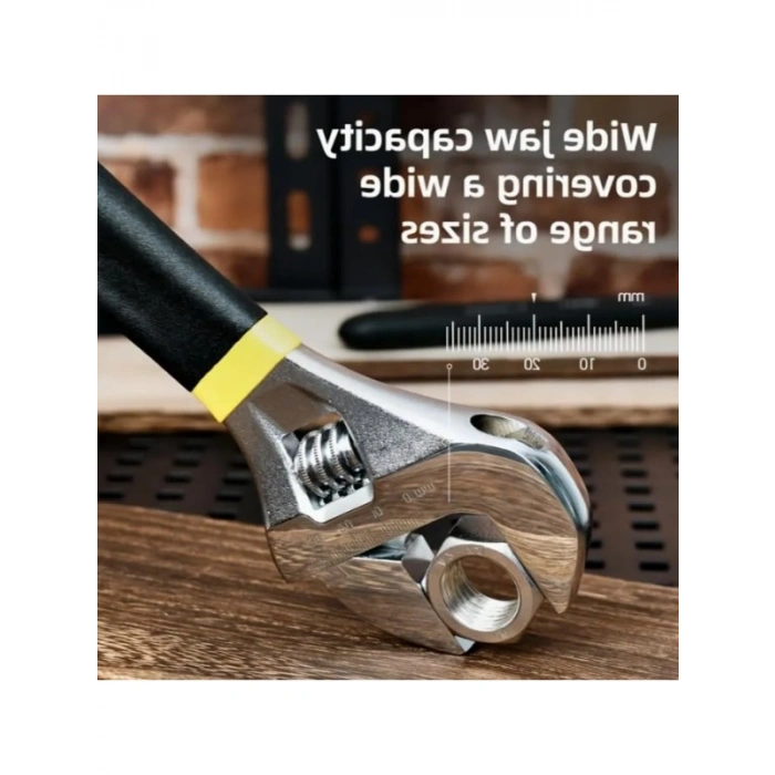 3lü Ayarlanabilir Kurbağacık Anahtar Seti - Paslanmaz Çelik, Ergonomik Kauçuk Sap