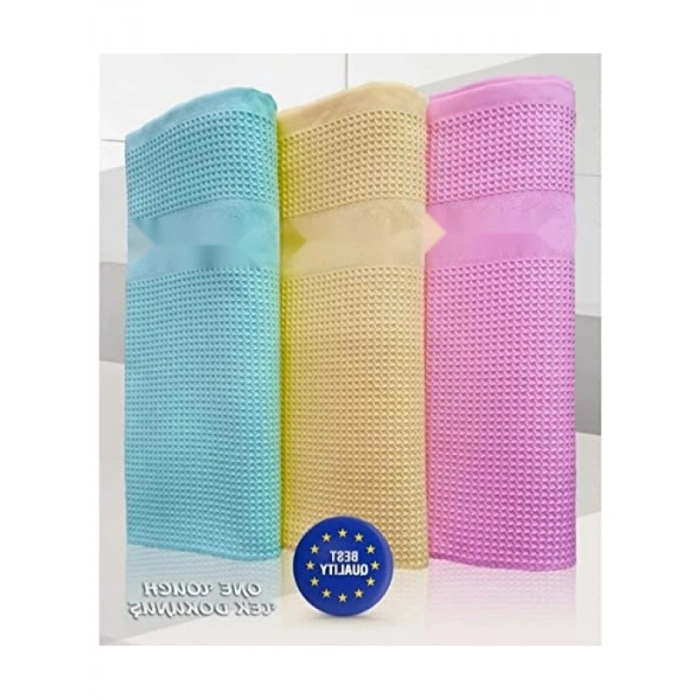 3lü Orijinal Mikrofiber Temizlik Bezi Seti - Yüksek Emici, Çok Amaçlı