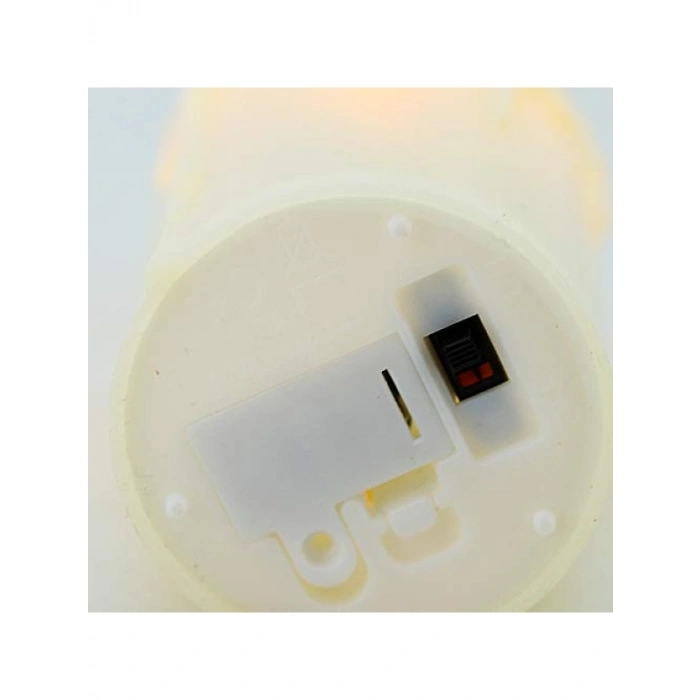 3lü Set Pilli Led Mum - Gerçekçi Yapay 7-9-11 cm