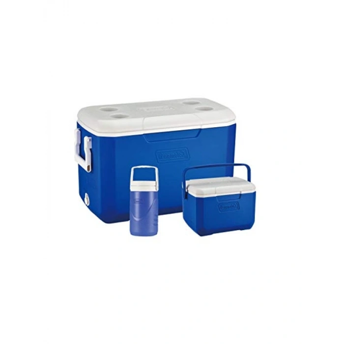 3lü Soğutucu Set, 48QT Poly-Lite Soğutucu ve 0,5 L Su Matarası