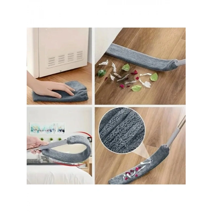 3lü Teleskopik Toz Alma Seti, Uzatılabilir Saplı Temizlik Aparatı