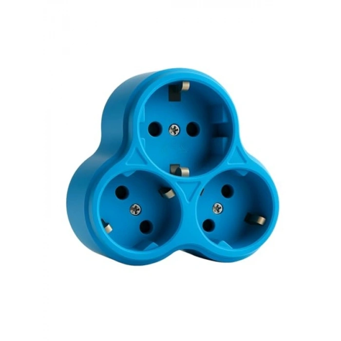 3lü Topraklı Priz Çoklayıcı | 16A, 250V Kapasiteli