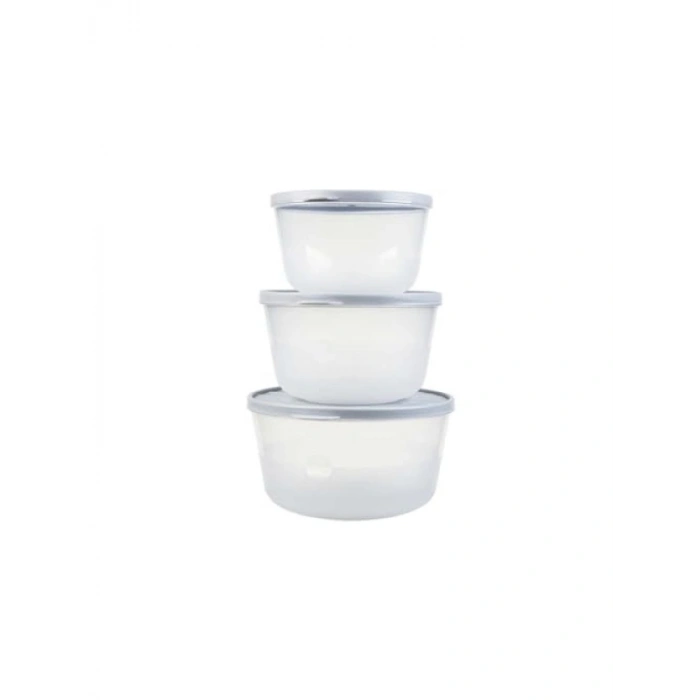 3lü Yuvarlak Saklama Seti (1L, 1.5L, 2.2L)
