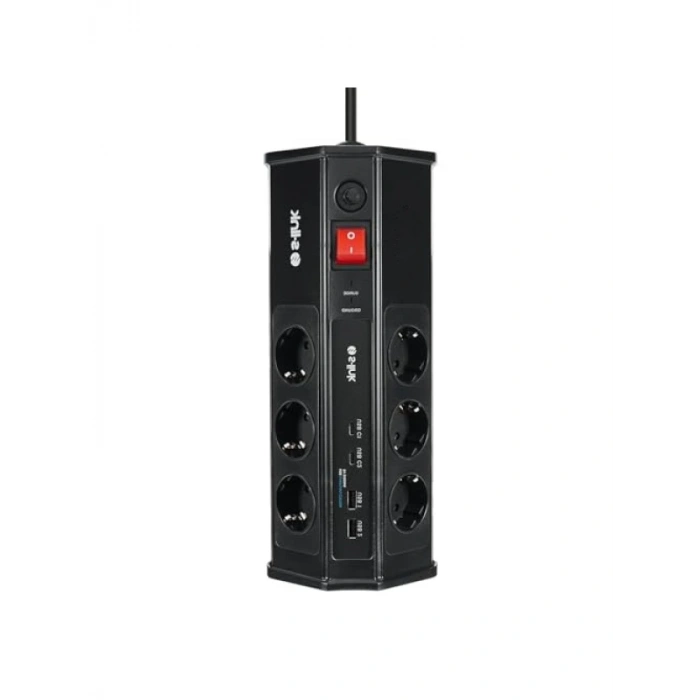 3 Metre Uzunlukta Akım Korumalı Priz - 2xUSB ve 2xType C Bağlantı