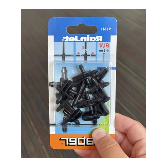3 Yollu Bağlantı Parçası - 4-6 mm Hortumlar İçin