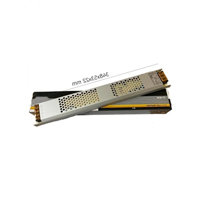 30 Amper Slim (Fansız) LED Trafosu - 360W Kapasite