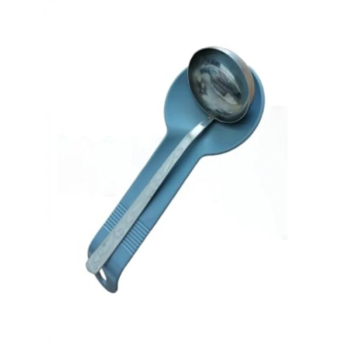 30 Cm Gri Plastik Kaşık Kepçe Altlığı