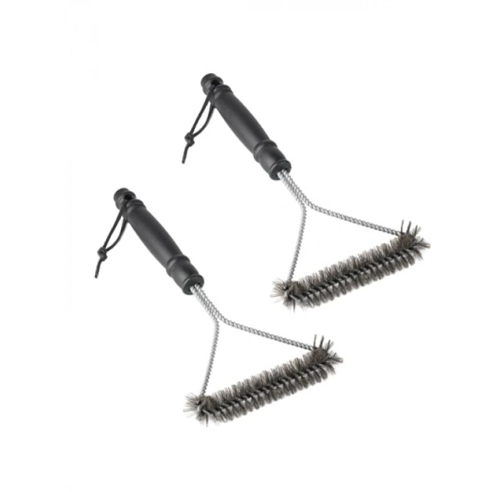30 cm Paslanmaz Çelik Izgara Fırçası - 2 Adet Set