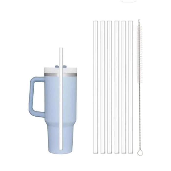 30 cm Tritan Pipet Seti - 6 Adet ve Temizleme Fırçası