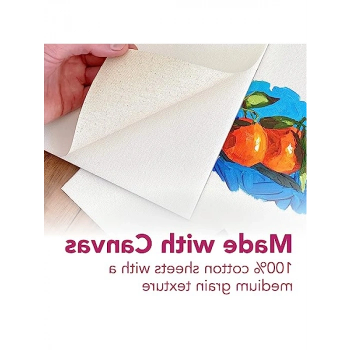 300 Serisi Kanvas Ped, 9x12 inç, 10 Yaprak - %100 Pamuk Tuval