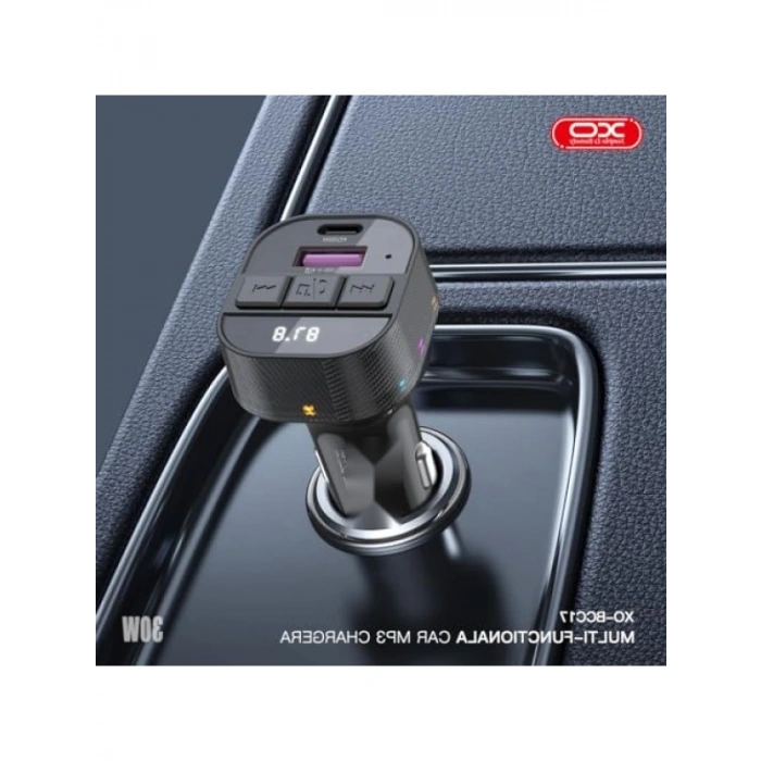 30W PD Hızlı Şarjlı Araç MP3 Şarj Cihazı, Bluetooth V5.3, FM Verici