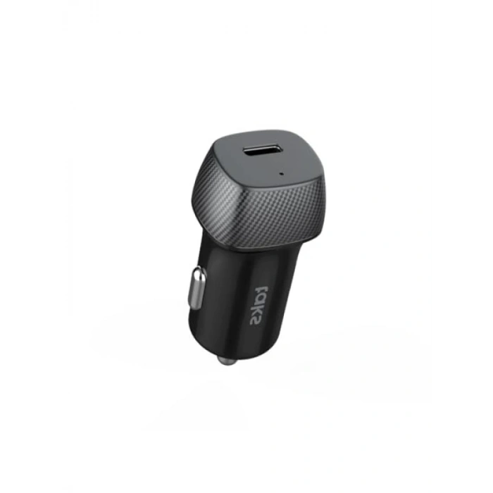 30W PD USB-C Araç İçi Hızlı Şarj Aleti ve 3A Kablo, Siyah