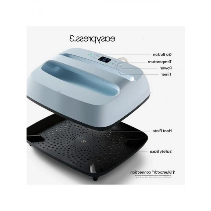30x25 cm Isıtma Presi, Ütülemeli HTV ve Süblimasyon Malzemeleri için Bluetooth Teknolojisi